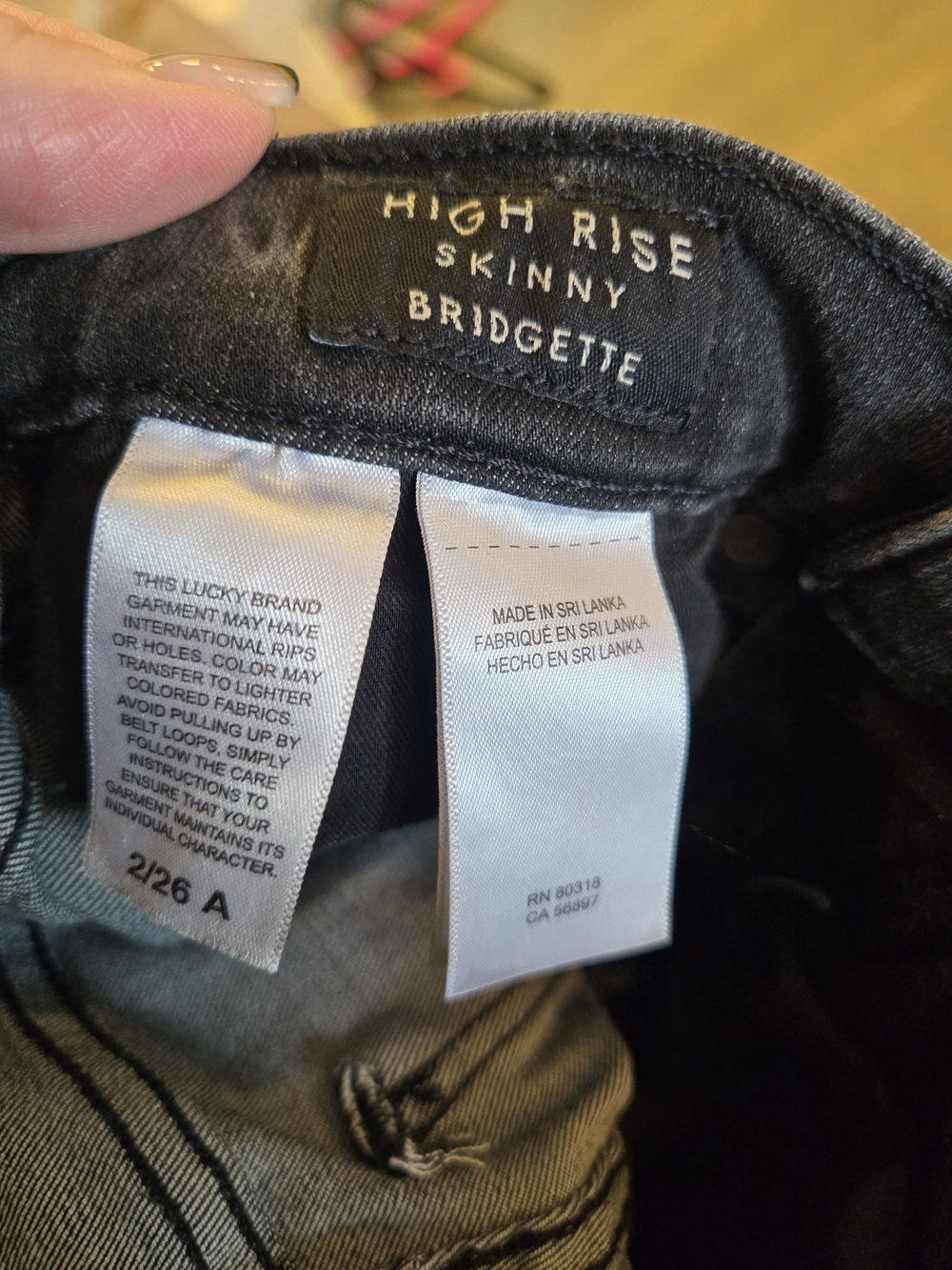 Lucky Brand Women's Dark Gray Skinny Jeans - Picture 5 of 5